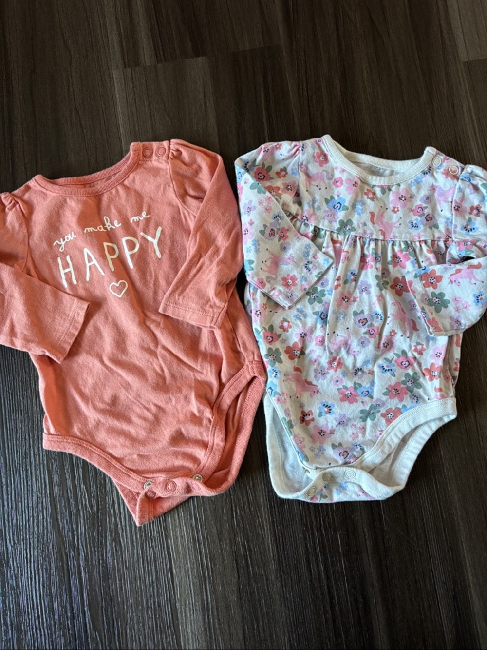 Long-Sleeve Baby Onesie